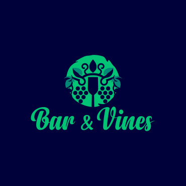 Bar & Vines A Logo, Monogram, or Icon  Draft # 67 by Jennyarts