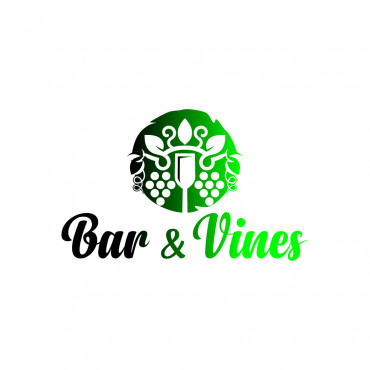 Bar & Vines A Logo, Monogram, or Icon  Draft # 77 by Jennyarts