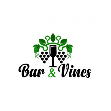 Bar & Vines A Logo, Monogram, or Icon  Draft # 78 by Jennyarts