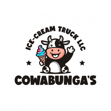 Cowabunga's Ice Cream Truck LLC A Logo, Monogram, or Icon  Draft # 6 by pixellogic