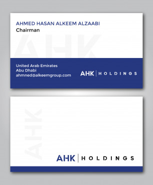 AHK Holdings Business Cards and Stationery  Draft # 9 by crayon