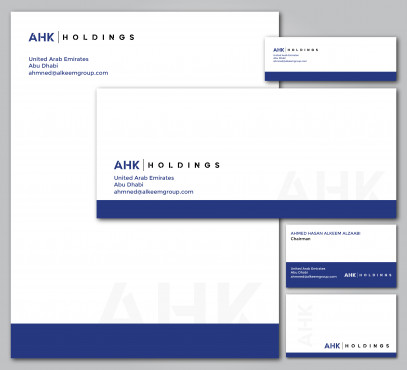 AHK Holdings Business Cards and Stationery  Draft # 10 by crayon