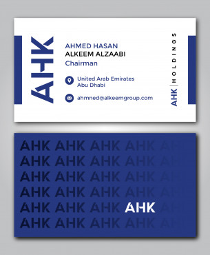 AHK Holdings Business Cards and Stationery  Draft # 12 by crayon