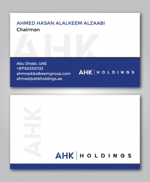 AHK Holdings Business Cards and Stationery  Draft # 59 by crayon