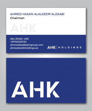 AHK Holdings Business Cards and Stationery  Draft # 60 by crayon