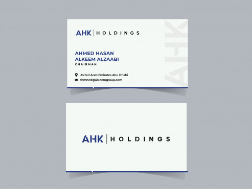AHK Holdings Business Cards and Stationery  Draft # 67 by kreative