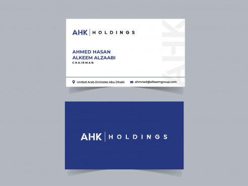 AHK Holdings Business Cards and Stationery  Draft # 68 by kreative