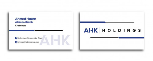 AHK Holdings Business Cards and Stationery  Draft # 71 by luka legend